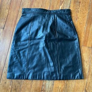 Vintage Leather Skirt